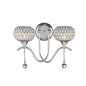 Diyas Chelsie Wall Light 2 Light G9 Polished Chrome/Clear Beaded Glass