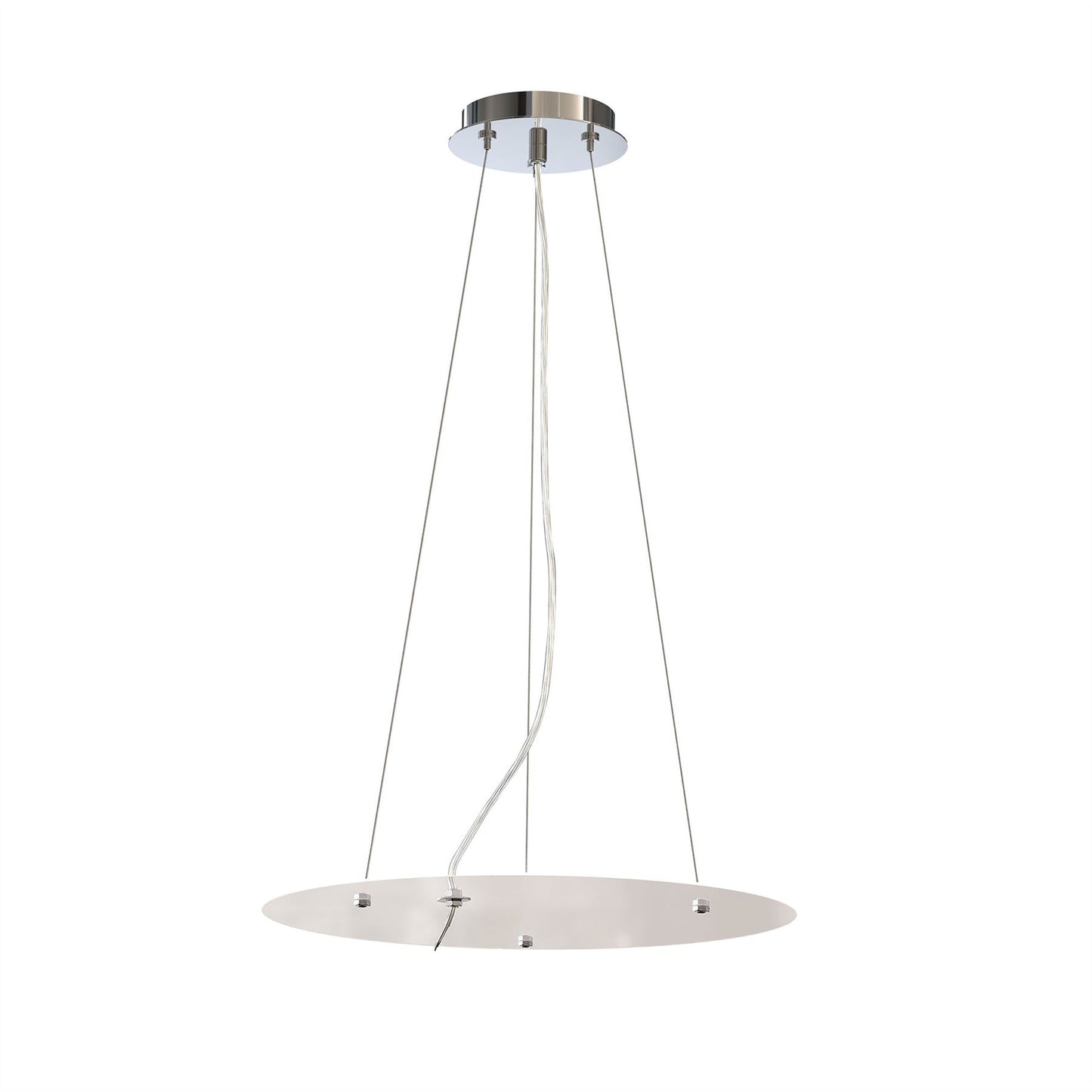Mantra Sabina 43cm Pendant Kit 59CM, Polished Chrome/White Acrylic