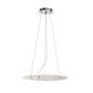 Mantra Sabina 43cm Pendant Kit 59CM, Polished Chrome/White Acrylic