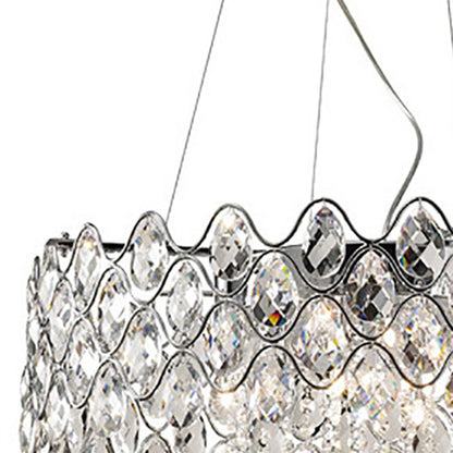 Diyas Kenzie 66cm  16 Light G4 Polished Chrome/Crystal, NOT LED/CFL Compatible Ceiling Pendant Light Fitting