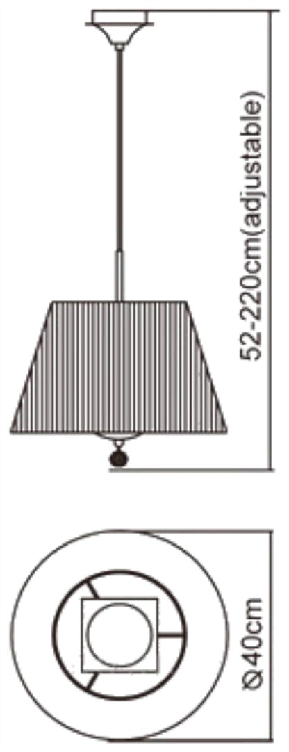 Mantra Siena 40cm Pendant Round 1 Light E27, Polished Brass with Amber Cream Shade and Clear Crystal