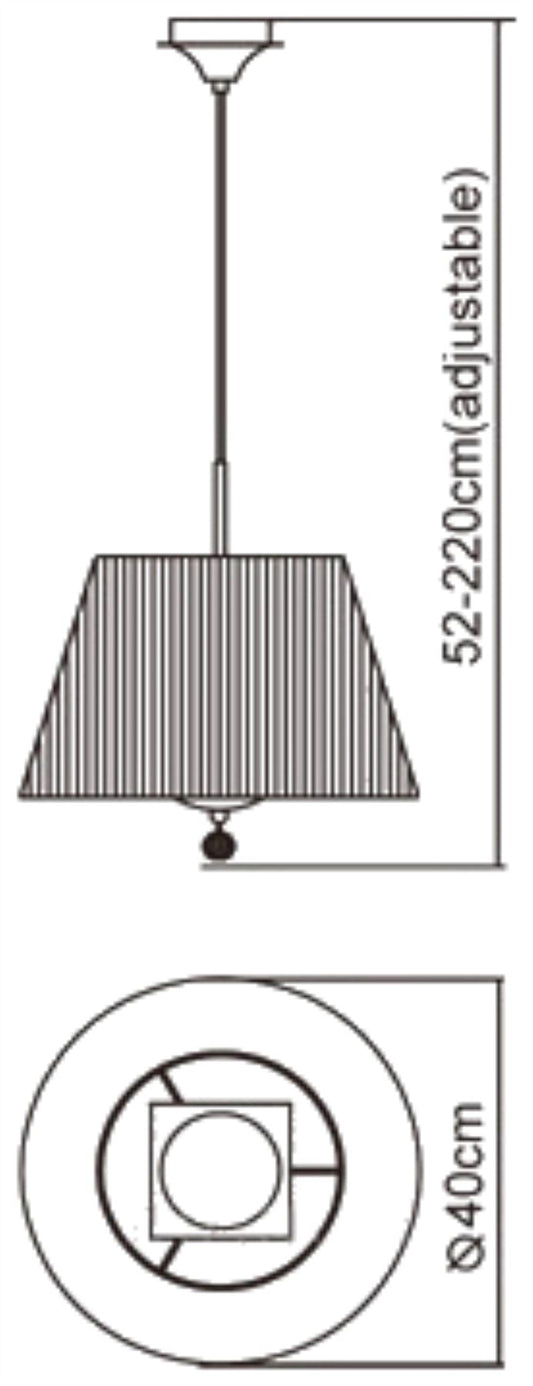Mantra Siena 40cm Pendant Round 1 Light E27, Polished Brass with Amber Cream Shade and Clear Crystal