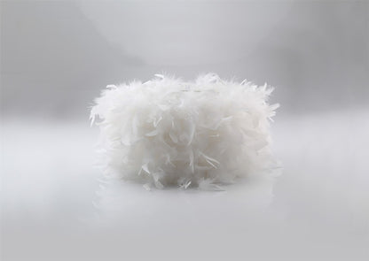 Diyas Arqus Feather Shade White 250mm x 180mm