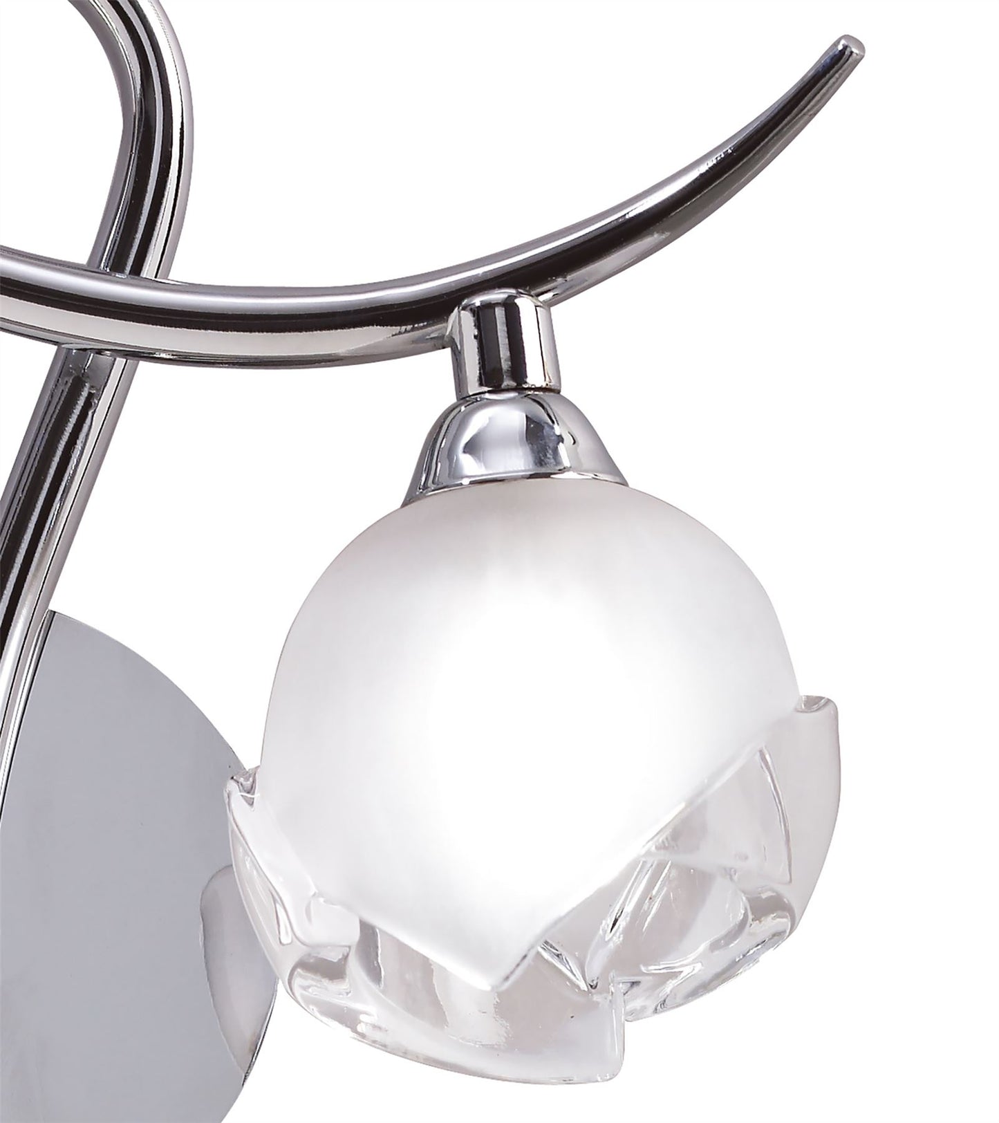 Mantra Fragma Wall Light Right Switched 1 Light G9, Polished Chrome