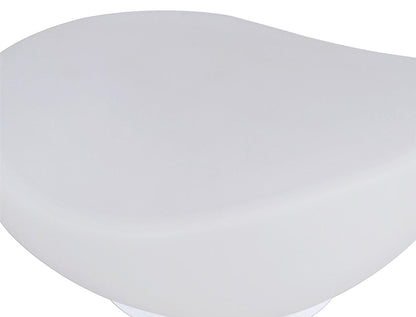 Mantra M4898 Opal Table Lamp 1 Light E27, Polished Chrome/Frosted White Glass