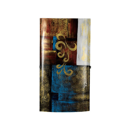 Diyas Home (DH) Delphia Glass Wall Light Art Brown/Blue/Multi-Colour