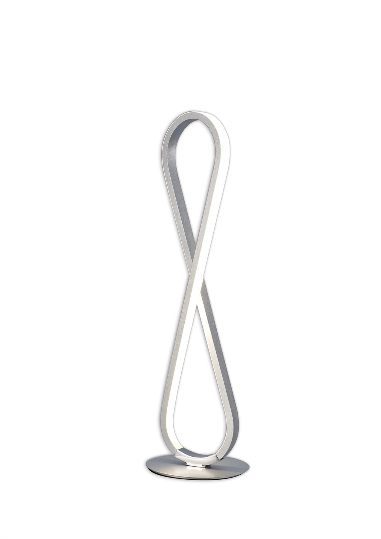 Mantra M5984 Bucle Table Lamp 18W LED 3000K, 1550lm, Polished Chrome/Frosted Acrylic, 3yrs Warranty