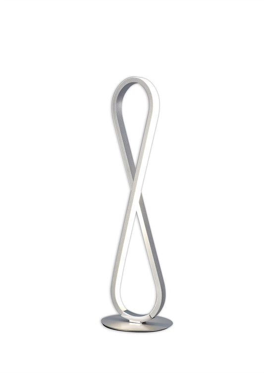 Mantra M5984 Bucle Table Lamp 18W LED 3000K, 1550lm, Polished Chrome/Frosted Acrylic, 3yrs Warranty
