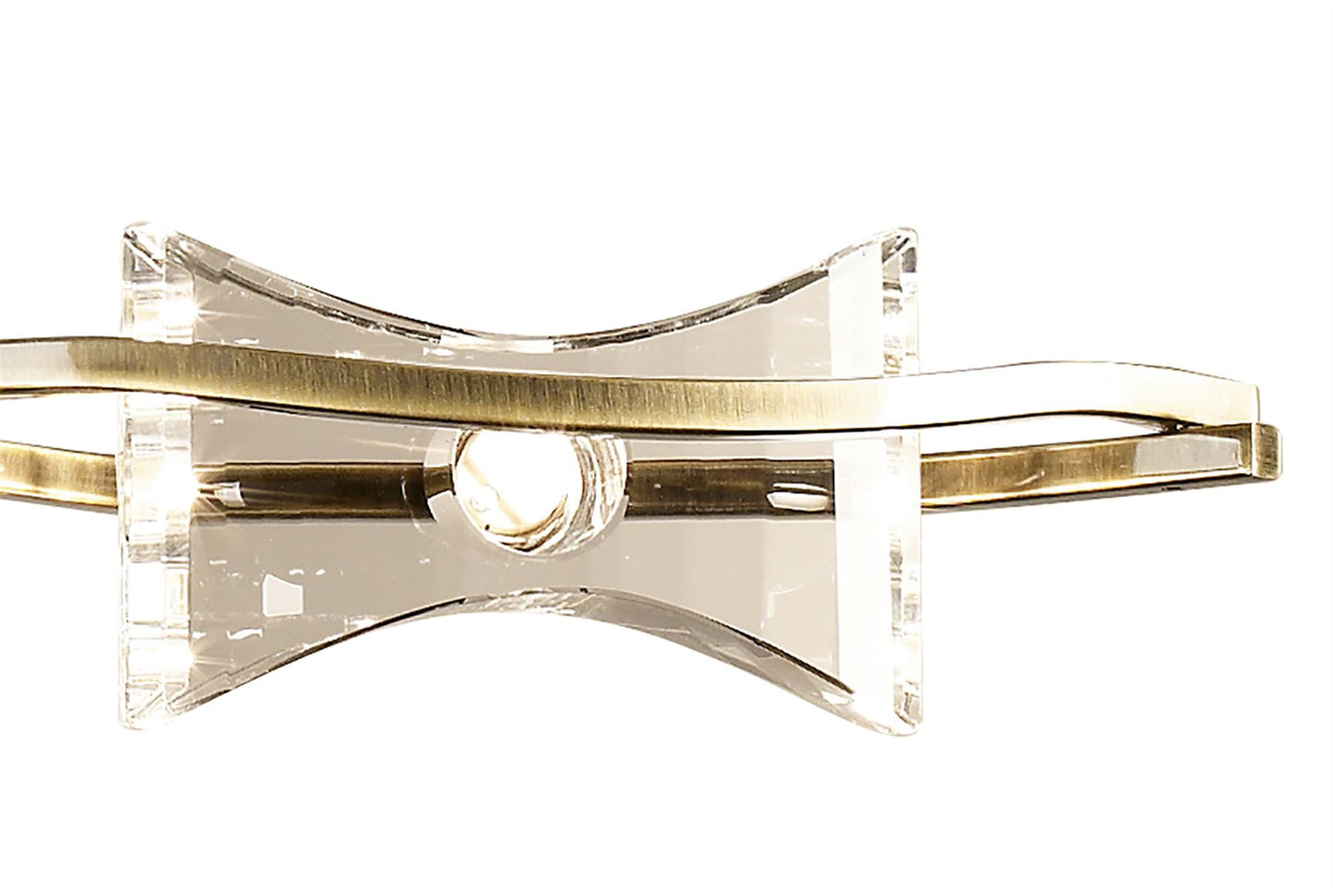 Mantra Kromo Linear Telescopic 4 Light G9 Line, Antique Brass