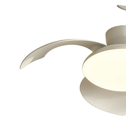 Aloha II 49cm 40W LED Dimmable Ceiling Light With Built-In 25W DC Fan, 3000-5000K Remote Control, 6400lm, White, 5yrs Warranty