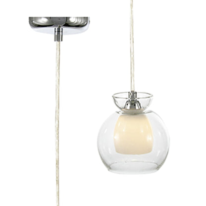 Diyas Malvina 15cm  1 Light G9 Polished Chrome/Clear Glass Ceiling Pendant Light Fitting