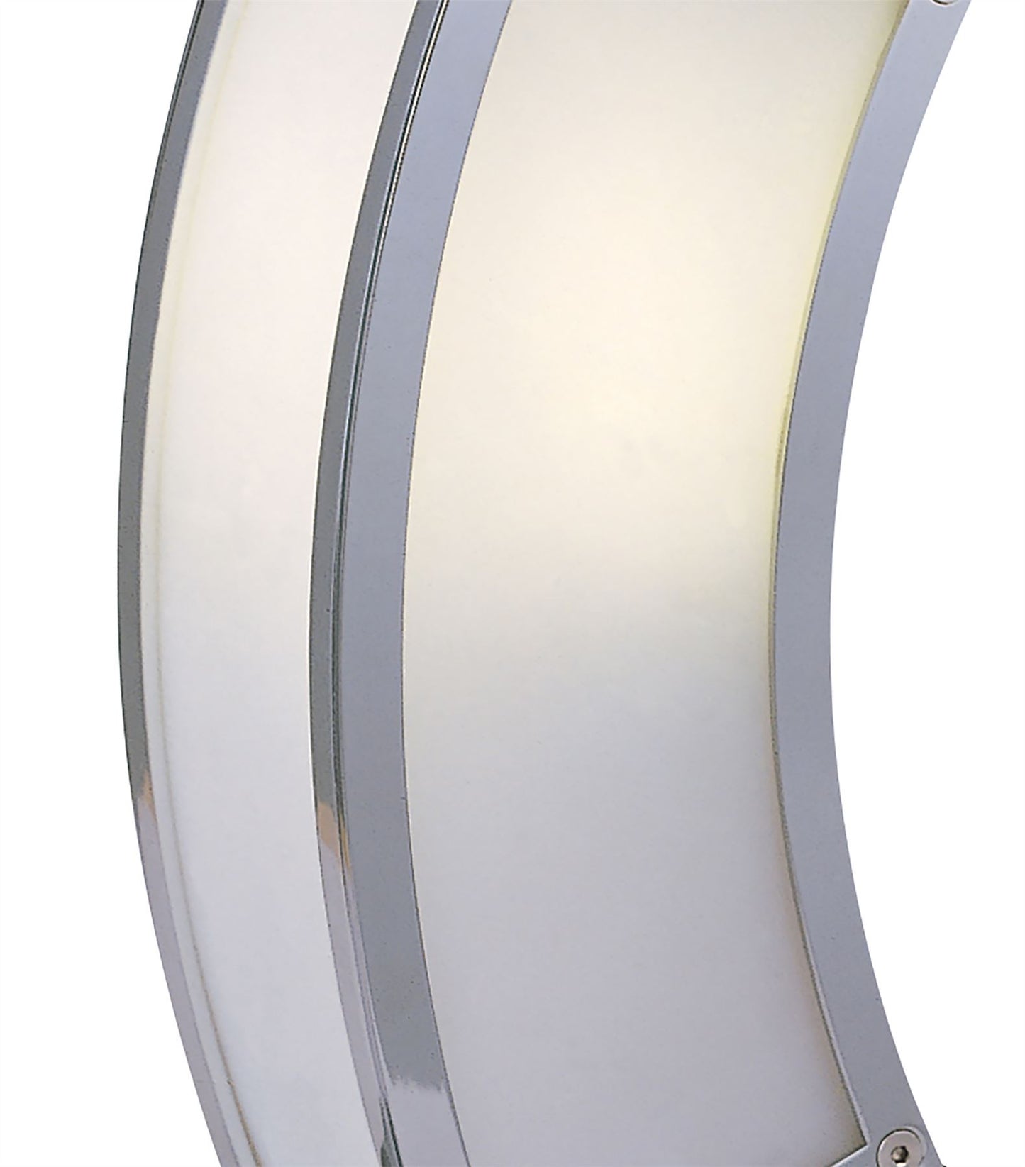 Mantra Duna GU10 Table Lamp 1 Light L1/SGU10, Polished Chrome/White Acrylic, CFL Lamps INCLUDED