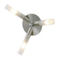 Diyas Sona 10cm  3 Light G9 Satin Chrome/Frosted Glass Ceiling Light Fitting