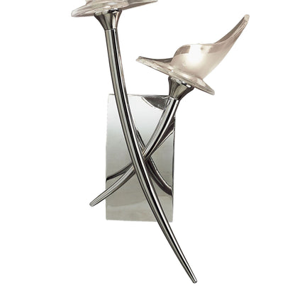 Mantra Flavia Wall Light Switched 2 Light G9, Polished Chrome
