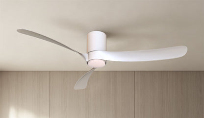 Nemo II L 1.3m 19W LED Dimmable Ceiling Light With Built-In 32W DC Fan, 3000-5000K Remote Control, 3800lm, White, 5yrs Warranty