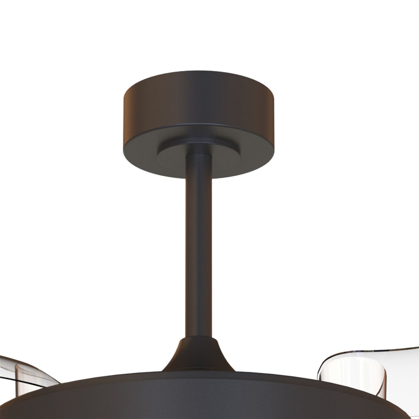 Coin Fan Mini Smart 40cm 36W LED Dimmable Ceiling With Built-In 25W DC Fan, 3000-5000K Remote, APP, Alexa & Google Voice Control, 5710lm, Black