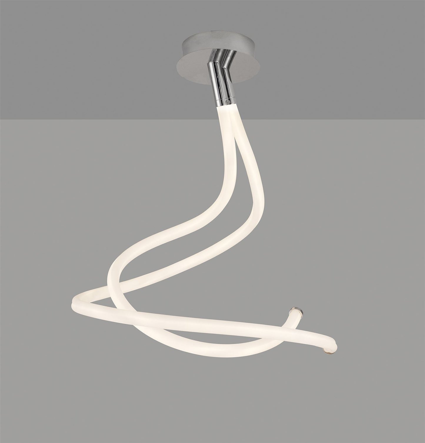 Mantra Nur II 55cm Ceiling Light, 50W LED, 3000K, 3750lm, IP20, Chrome, 3 Year Warranty