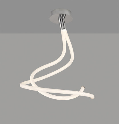 Mantra Nur II 55cm Ceiling Light, 50W LED, 3000K, 3750lm, IP20, Chrome, 3 Year Warranty