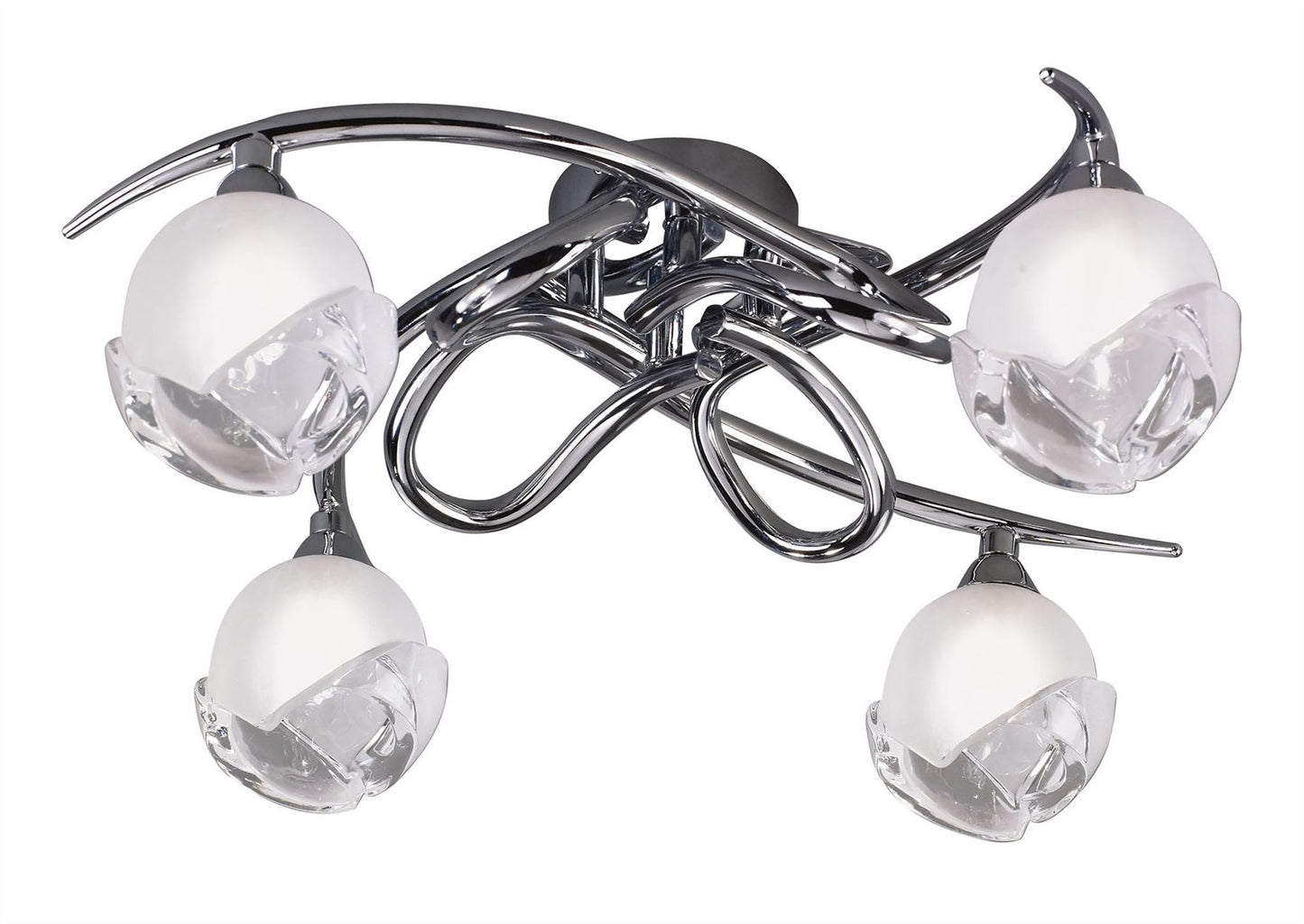 Mantra M0807 Fragma Ceiling 4 Light G9, Polished Chrome