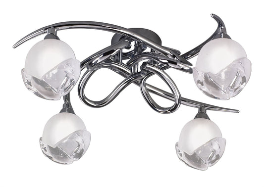 Mantra M0807 Fragma Ceiling 4 Light G9, Polished Chrome