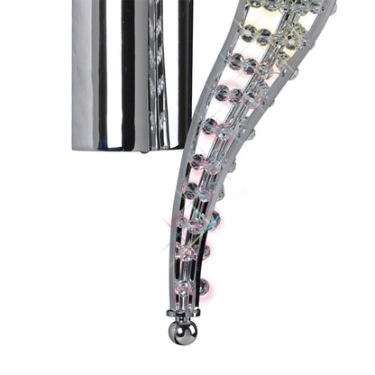 Diyas Santo Wall Light 1 Light E14 Polished Chrome/Crystal