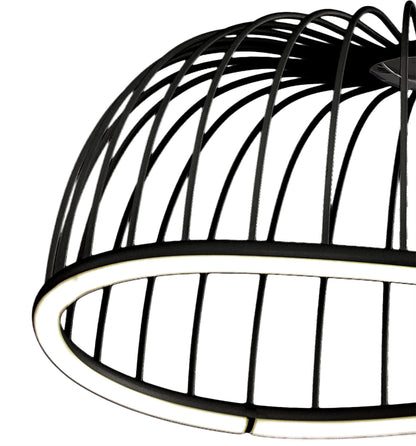 Mantra Celeste Pendant 61cm Round, 30W LED, 3000K, 2100lm, Black, 3yrs Warranty