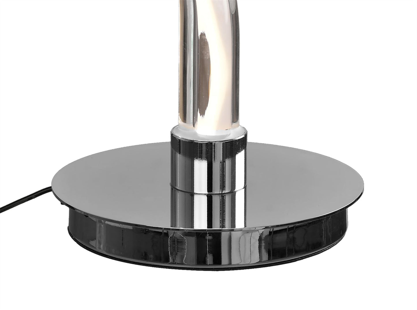 Mantra Adaggio Iris Crystal Table Lamp, 10W LED, 3000K, 800lm, Polished Chrome/Clear, Made In Spain, 3yrs Warranty