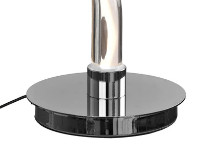 Mantra Adaggio Iris Crystal Table Lamp, 10W LED, 3000K, 800lm, Polished Chrome/Clear, Made In Spain, 3yrs Warranty