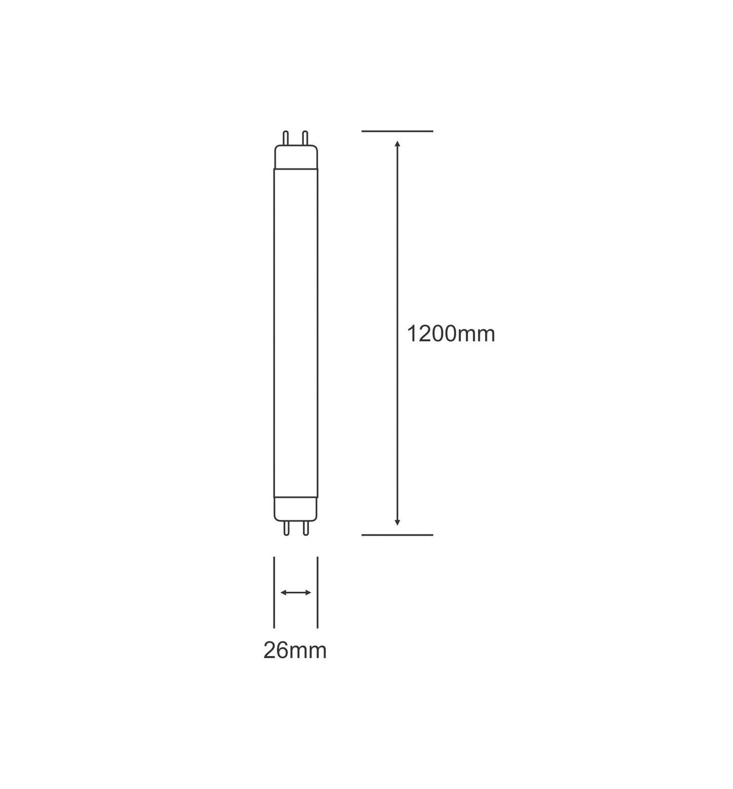 Luxram T8 Tri-Phosphor 36W 3500K Fluorescent Tube Fluorescent