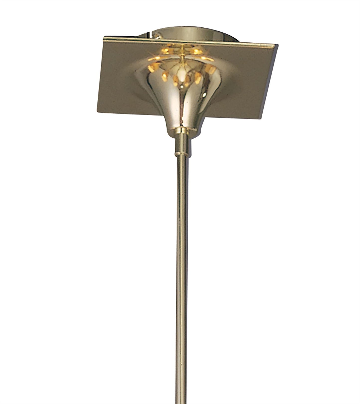 Mantra Siena 75cm Pendant Round 8 Light E14, Polished Brass with Amber Cream Shades and Clear Crystal