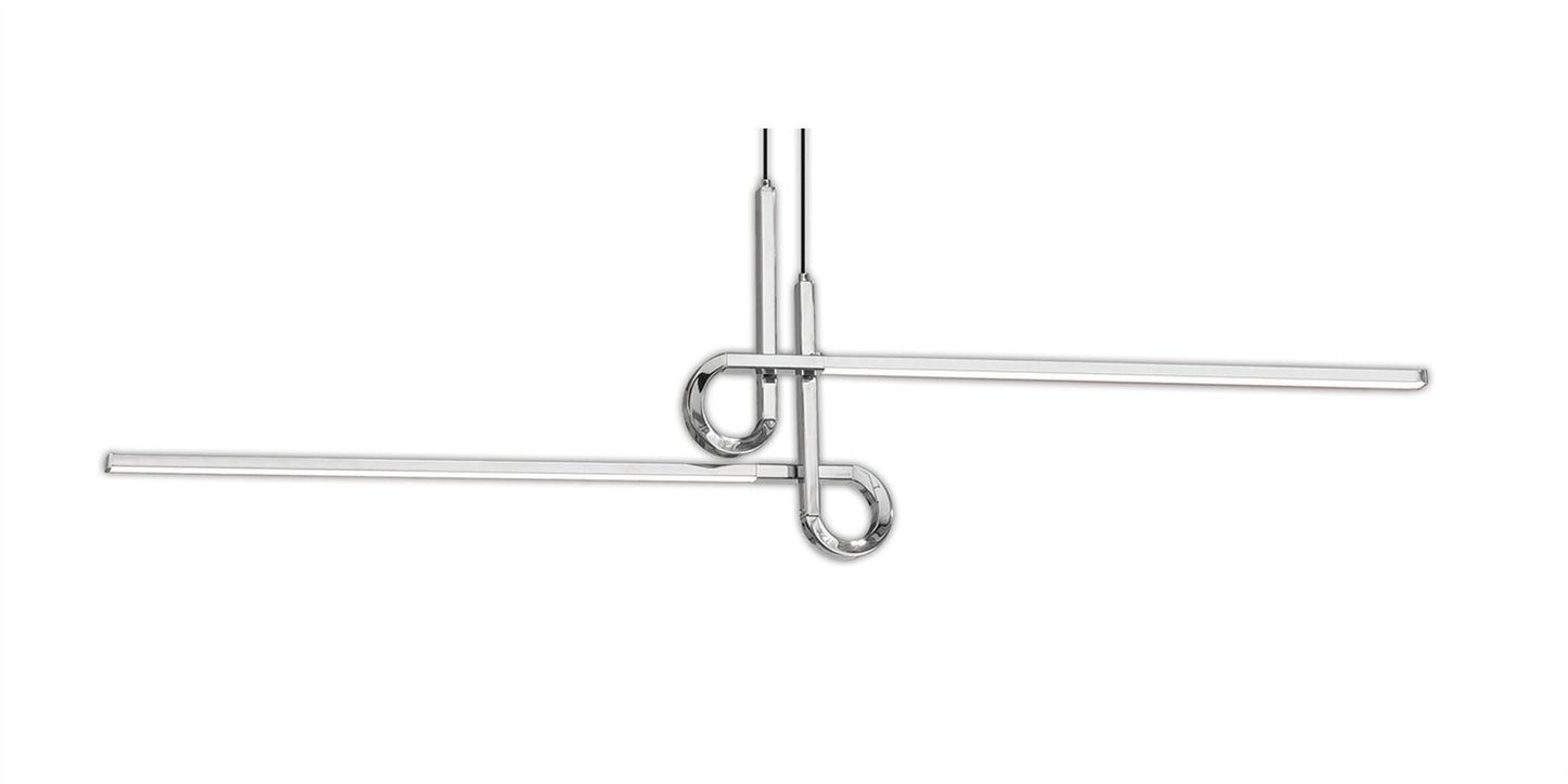 Mantra M6120 Cinto Pendant 24W LED, 3000K, 1950lm, Polished Chrome, 3yrs Warranty