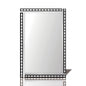 Diyas Home Nyah Detailed Mirror 120cm x 80cm Black Edged Rectangular Cut (Pallet Shipment Only, Additional Charges May Apply.) Item Weight: 16kg Mirrors