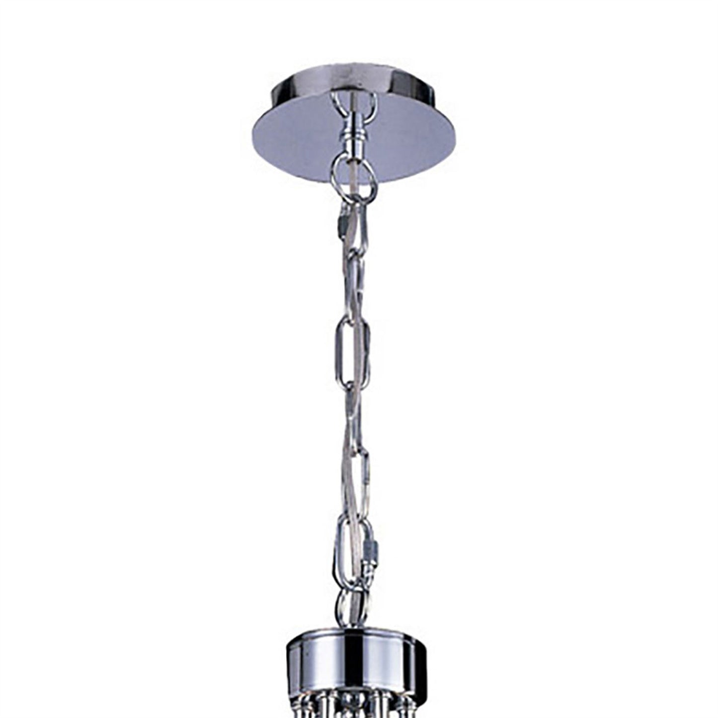 Diyas Danya 67cm  Round 6 Light E14 Polished Chrome/Crystal Ceiling Pendant Light Fitting