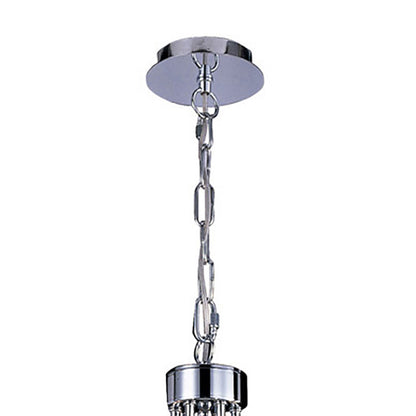 Diyas Danya 67cm  Round 6 Light E14 Polished Chrome/Crystal Ceiling Pendant Light Fitting