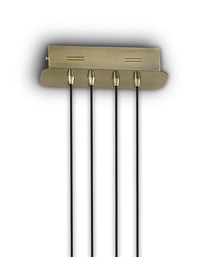 Mantra M6123 Cinto Pendant 42W LED, 3000K, 3360lm, Antique Brass, 3yrs Warranty