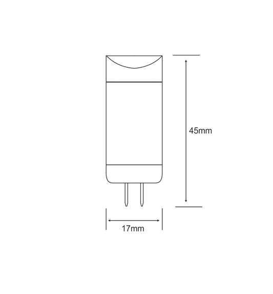 Luxram Higher Power LED High Power LED G4 Supreme Bi-Pin 2.0 12V 2.5W Warm White 2700K 190lm LED