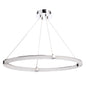 Mantra Fusion Taccia Taccía Pendant 28W LED Oval 3000K, 2500lm, Polished Chrome/Frosted Acrylic, 3yrs Warranty