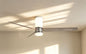 Up Down 1.2m 45W LED Dimmable Ceiling Light With Built-In 35W DC Fan, 2700-5000K Remote Control, 4950lm, White, 5yrs Warranty