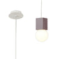 Mantra Galaxia 12cm Pendant Square, 1 Light E27, White/Red Cement