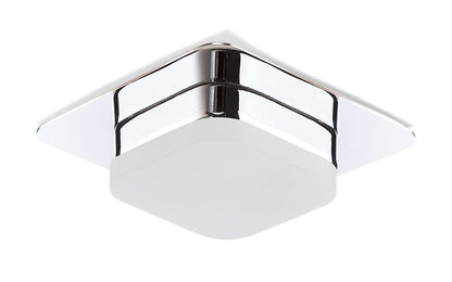 Mantra Fusion Marcel Recessed Down Light 5W LED Square 3000K IP44, 450lm, Polished Chrome/Frosted Acrylic, Cut Out: 70mm, Driver Included, 3yrs Warranty