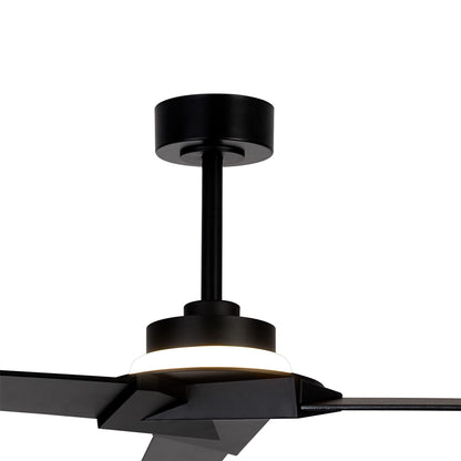 Brisa Mini 150cm 20W LED Dimmable Light With Reversible Fan, 2700-5000K Remote & APP Control, Black, Reversible Blades, 1400lm, IP44 5yrs Warranty