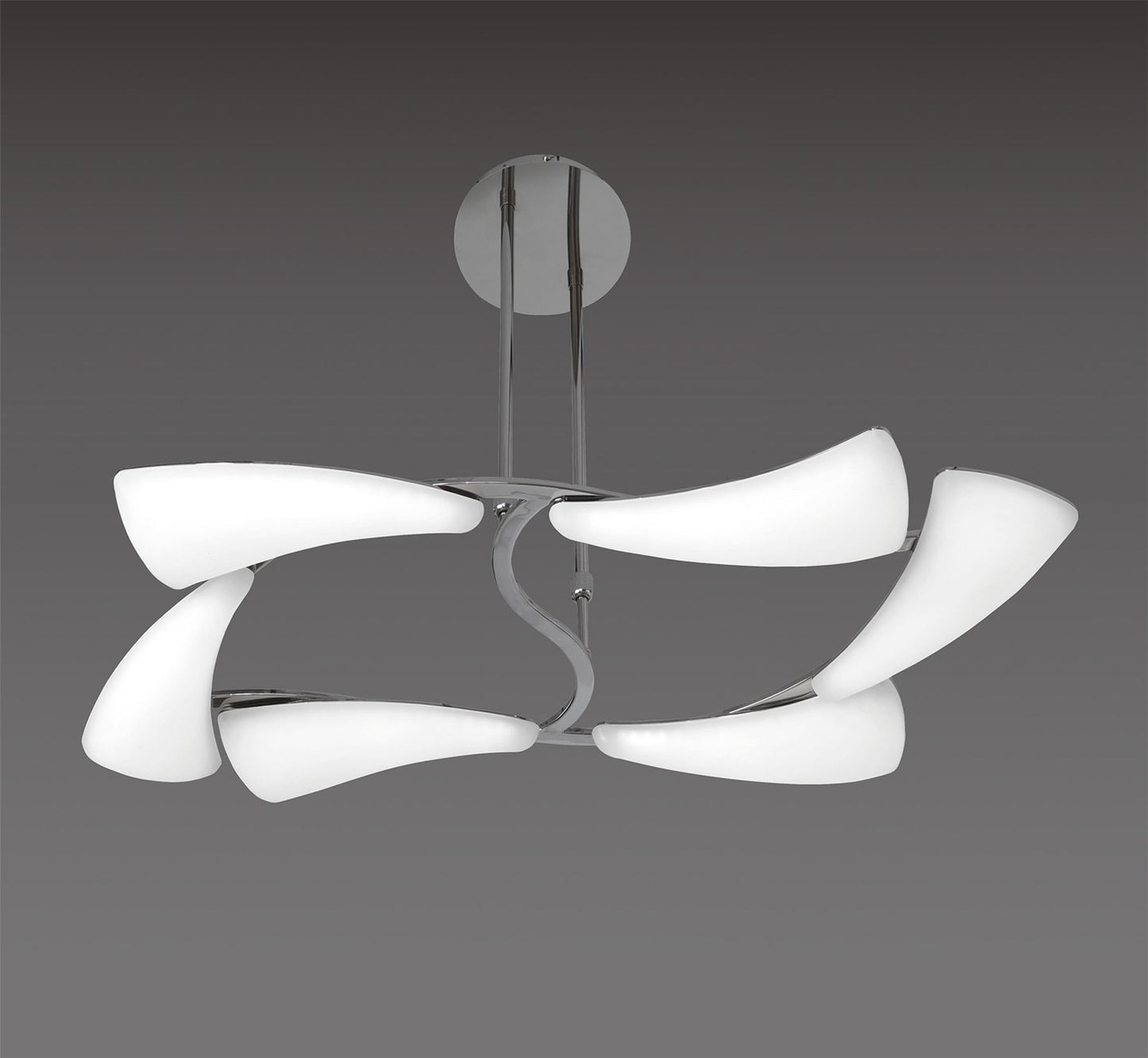 Mantra Mistral LED M3802 Mistral Telescopic 36W LED Rectangular 3000K, 3240lm, Polished Chrome/Frosted Acrylic, 3yrs Warranty - M3802 Ceiling