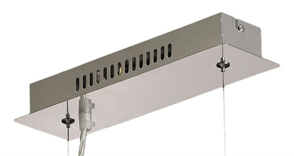 Diyas Cosmic  Linear Bar 5 Light G9 Polished Chrome/Glass/Crystal Ceiling Pendant Light Fitting