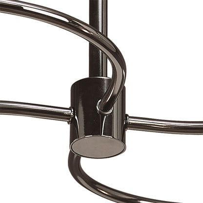 Mantra Sphere 59.3cm Semi Flush 4 Light G9, Black Chrome