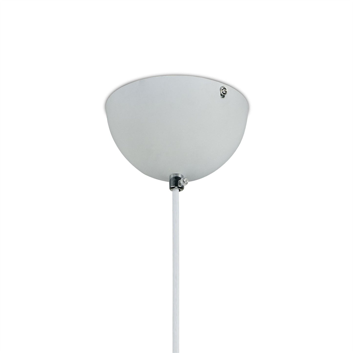 Deco Krista 30cm Single Pendant 1 Light E27, Matt White/Mirror Mosaic Inner