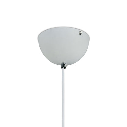 Deco Krista 30cm Single Pendant 1 Light E27, Matt White/Mirror Mosaic Inner