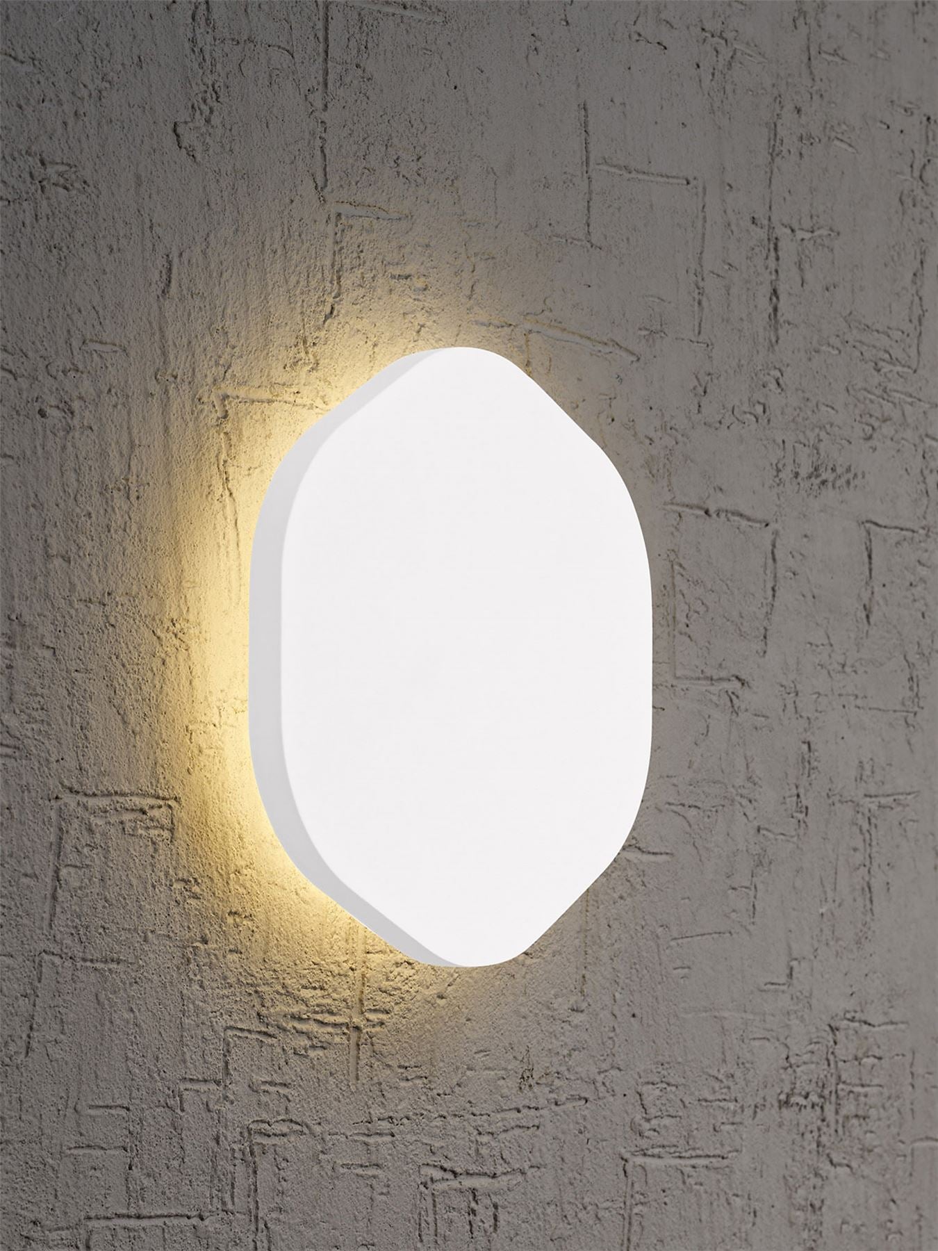 Mantra Fusion MC0106 Bora Bora Wall Light 19.2cm Hexagonal 12W LED 3000K, 1080lm, Matt White, 3yrs Warranty