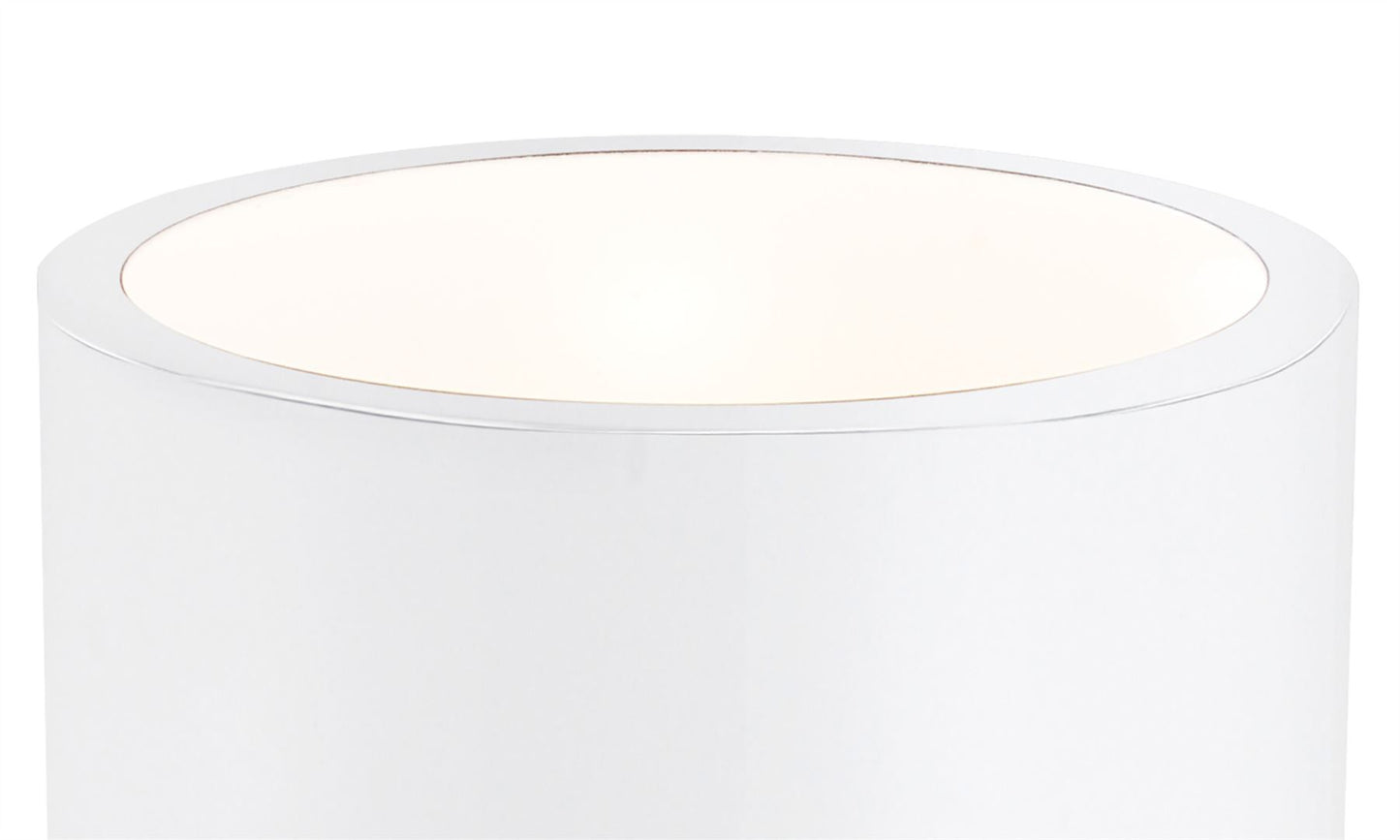 Mantra M5592 Cube Table Lamp Wide 1x40W, White Metal/Wood