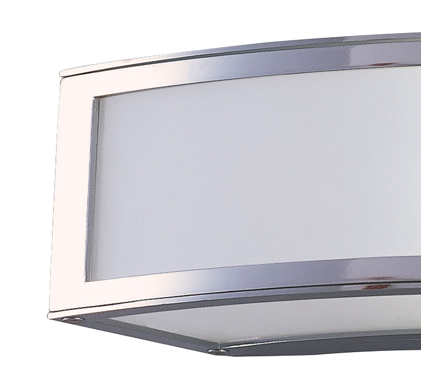Mantra M0393 Duna E27 Wall Light 1 Light E27, Polished Chrome/White Acrylic