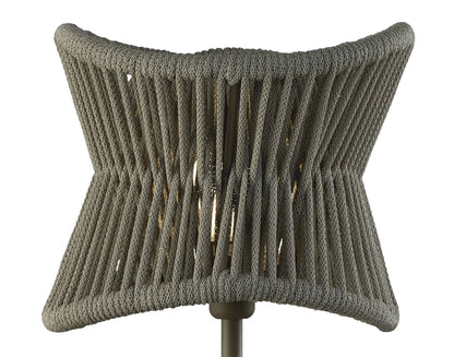 Mantra Fusion Polinesia 31cm Table Lamp, 1 x E27, IP44, Beige Oscu, 2yrs Warranty